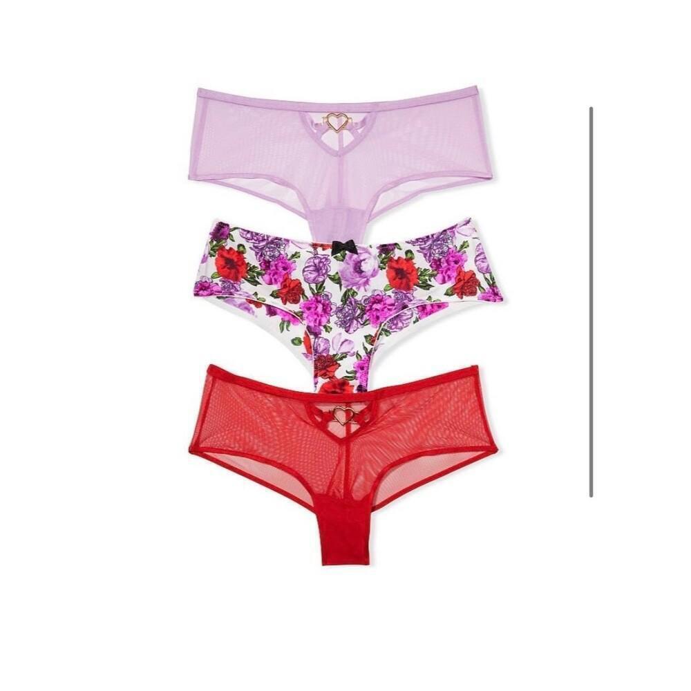 Victoria Secret Heart Mesh panty pack